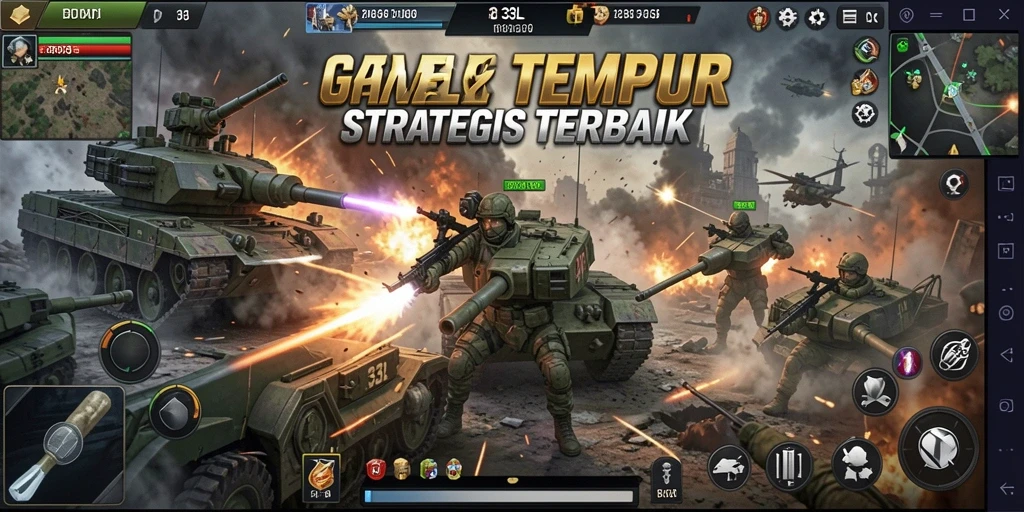 Tampilan gameplay seru dalam 33L dengan aksi tembak-menembak yang intens.