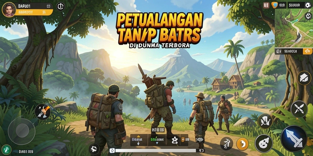 Tampilan gameplay BARU01 yang memukau dalam dunia terbuka.