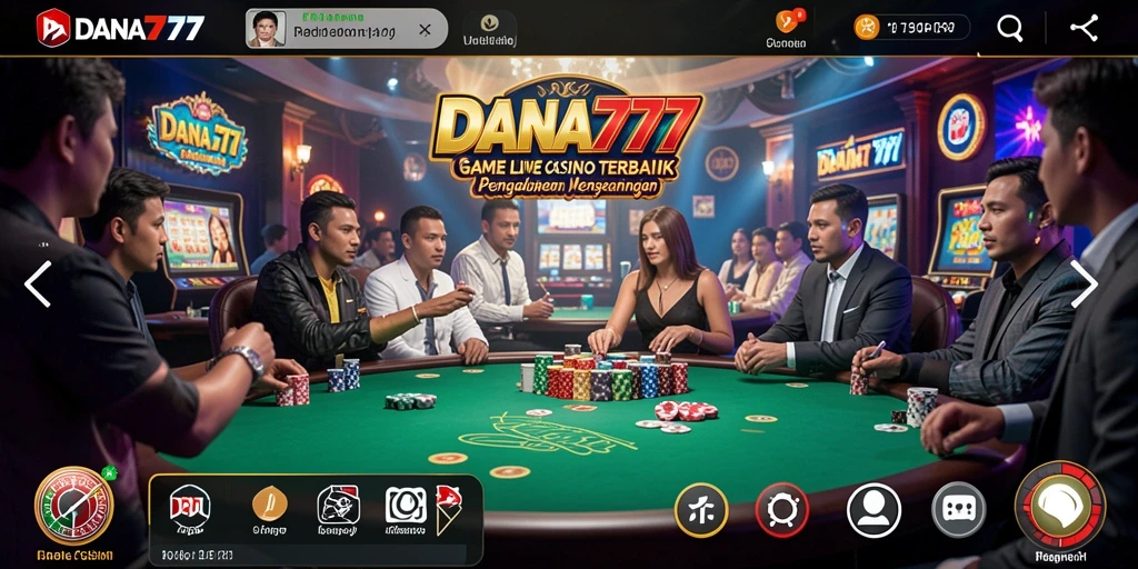 Gameplay menarik DANA777 dalam suasana Live Casino.