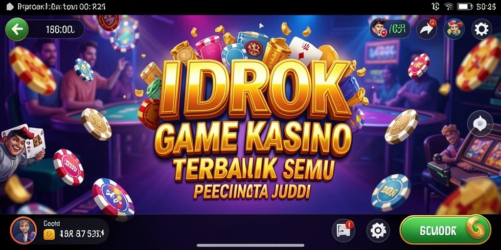 Tangkapan layar utama IDROK menunjukkan pengalaman bermain Kasino yang seru.