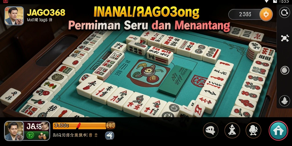 Tampilan gameplay JAGO368 yang seru dan interaktif dalam Mahjong.