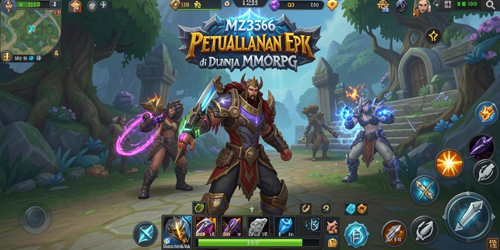 Screenshot MZ356 menampilkan pertempuran seru antar pemain dalam dunia MMORPG.