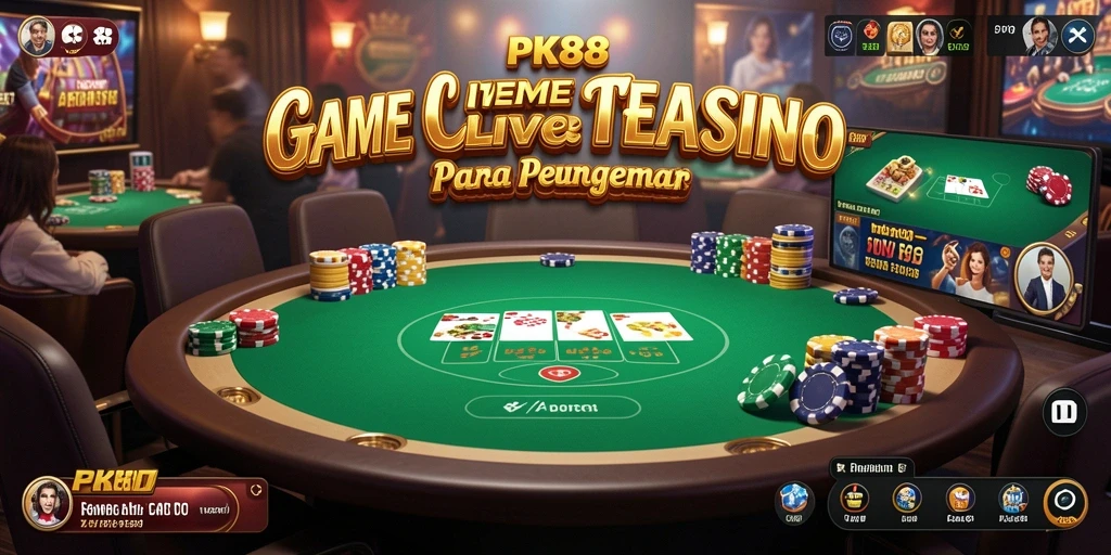 Gameplay Live Casino yang menarik dengan dealer profesional.