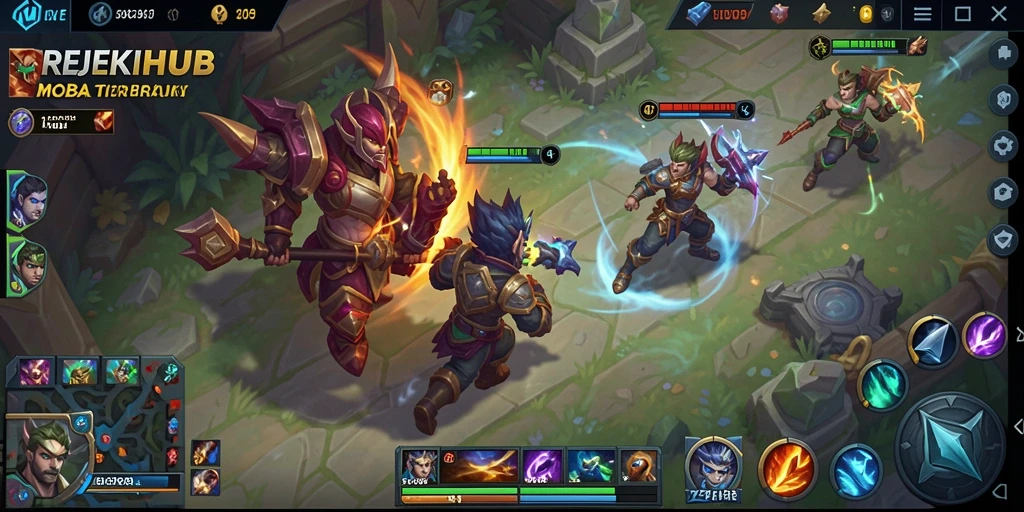 Tampilan gameplay mendebarkan dari REJEKIHUB dengan aksi intens.