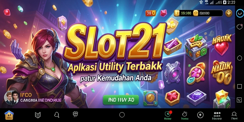 Tampilan antarmuka SLOT21 yang sederhana dan fungsional.