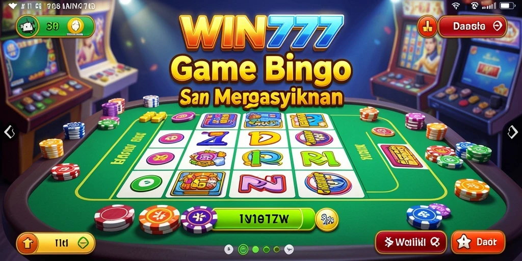 Screenshot gameplay Bingo seru di WIN777 yang mengasyikkan.