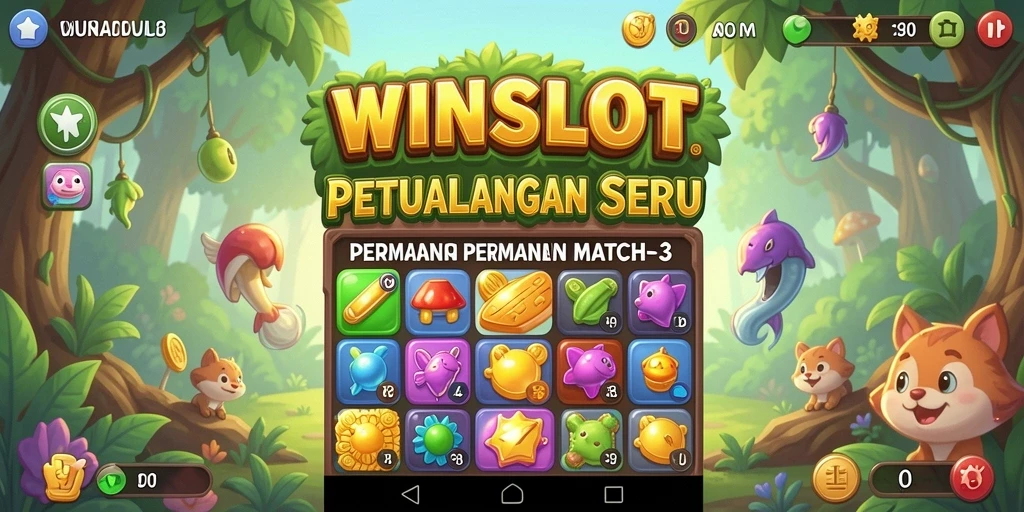 Tampilan permainan WINSLOT dengan grafis cerah dan gameplay seru.