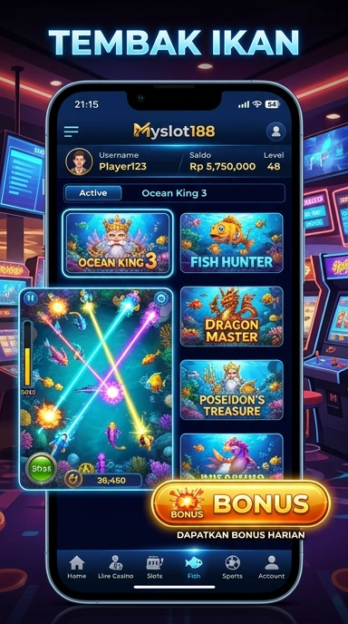 Tampilan utama aplikasi myslot188 yang menarik dan fungsional.
